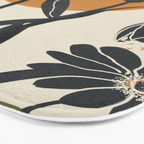 Modern Daisies in Contrast Bath Mat Gallery Image 3