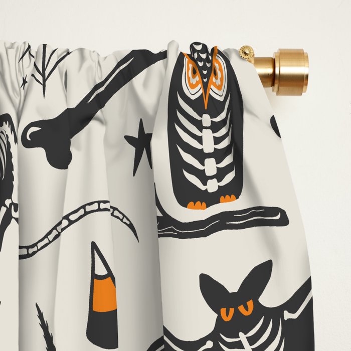 Halloween X-Ray Window Curtain Gallery Image 2