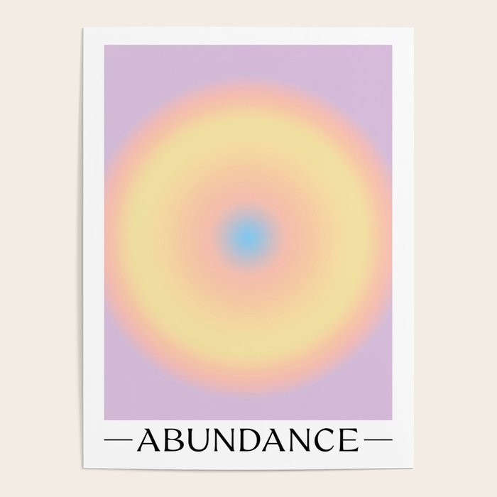 Abundance Spiritual Art Print Poster Gallery Image 1