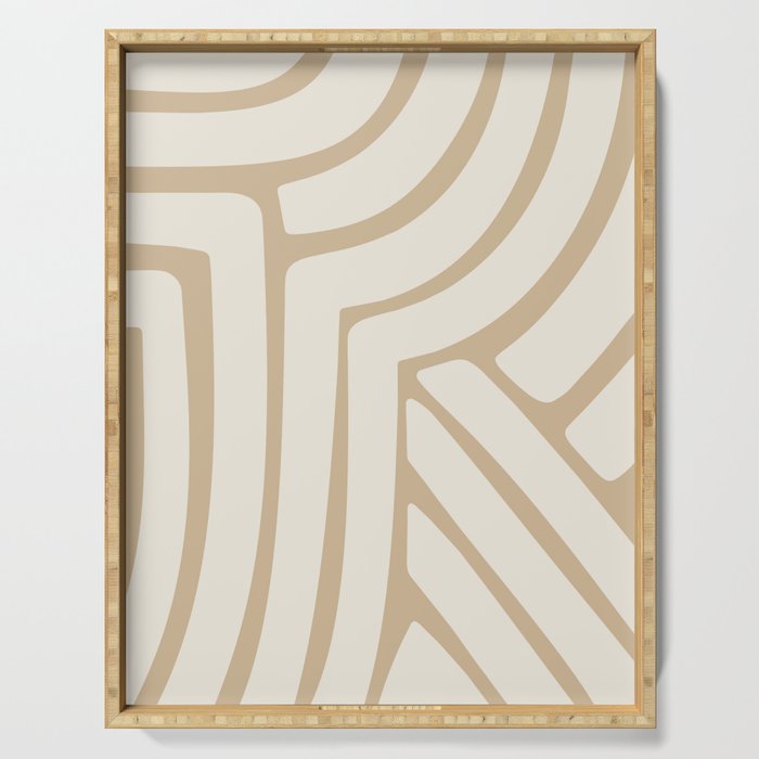 Abstract Stripes LXXXIV Serving Tray Gallery Image 1