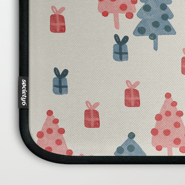 Christmas Trees & Gifts Laptop Sleeve Gallery Image 3