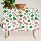 Strawberries and Cherries - Bright Colors Credenza Gallery Image 1