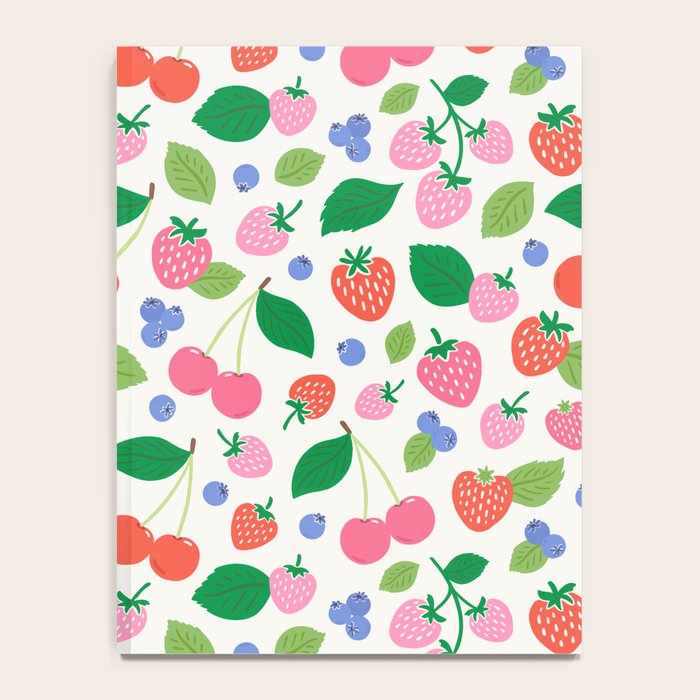 Strawberries and Cherries - Bright Colors Notebook Gallery Image 4