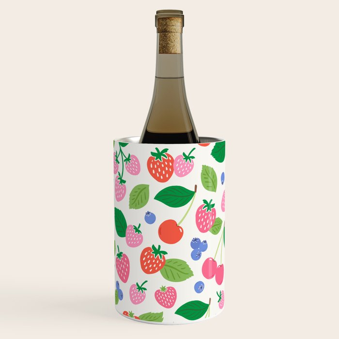 Strawberries and Cherries - Bright Colors Wine Chiller Gallery Image 1