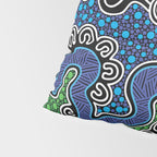 Authentic Aboriginal Art - The River (green) Pillow Sham Gallery Image 4