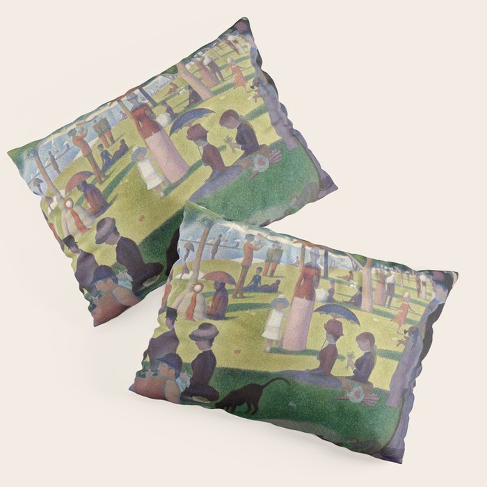 A Sunday on La Grande Jatte by Georges Seurat Pillow Sham Gallery Image 3