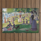 A Sunday on La Grande Jatte by Georges Seurat Outdoor Rug Gallery Image 1