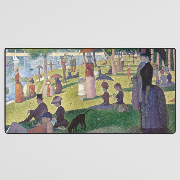A Sunday on La Grande Jatte by Georges Seurat Desk Mat Gallery Image 3
