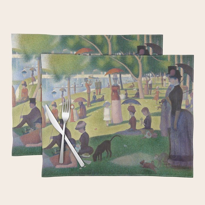 A Sunday on La Grande Jatte by Georges Seurat Placemat Gallery Image 1