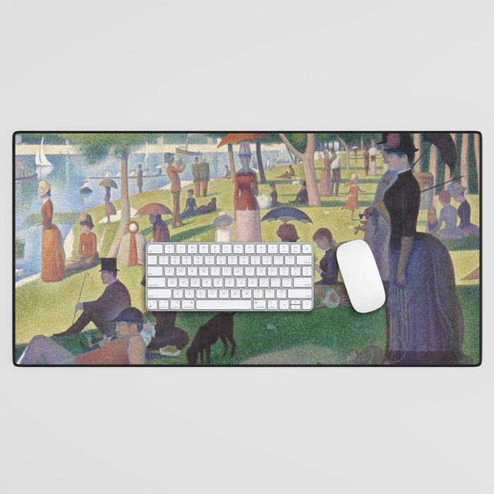 A Sunday on La Grande Jatte by Georges Seurat Desk Mat Gallery Image 1