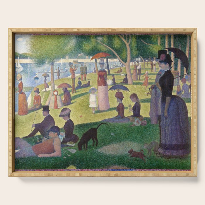 A Sunday on La Grande Jatte by Georges Seurat Serving Tray Gallery Image 1
