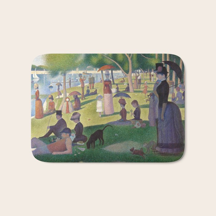 A Sunday on La Grande Jatte by Georges Seurat Bath Mat Gallery Image 1