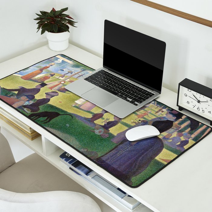 A Sunday on La Grande Jatte by Georges Seurat Desk Mat Gallery Image 2