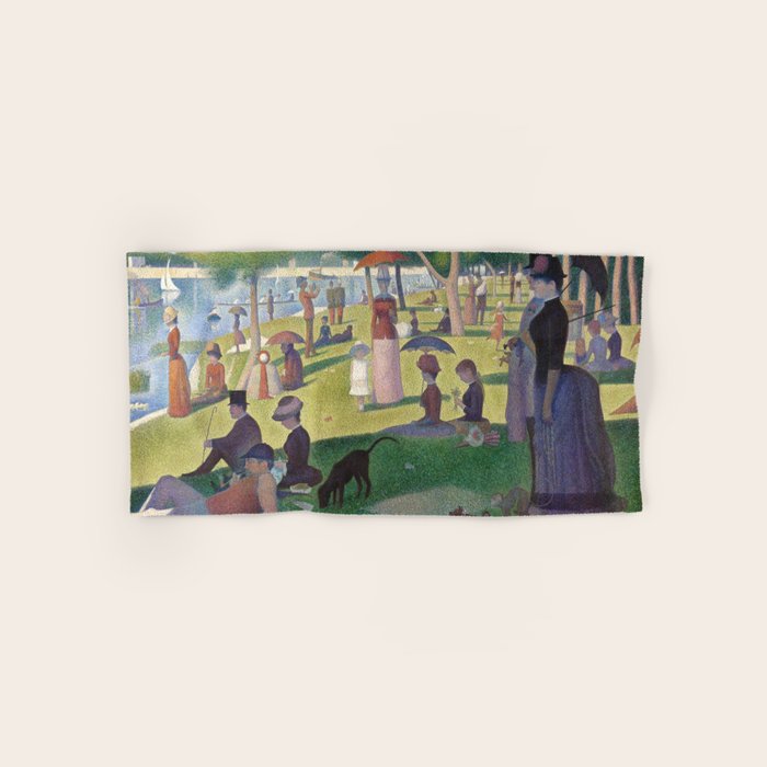 A Sunday on La Grande Jatte by Georges Seurat Bath Towel Gallery Image 1
