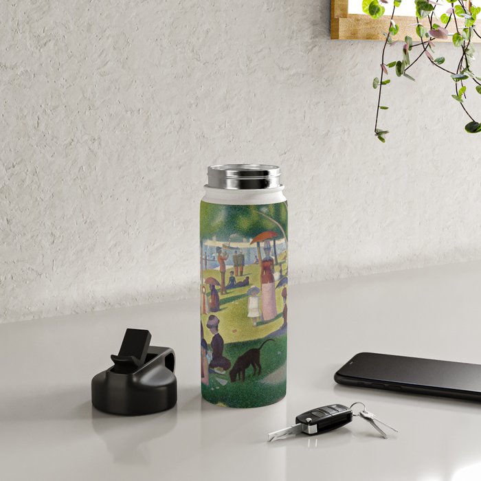 A Sunday on La Grande Jatte by Georges Seurat Water Bottle Gallery Image 4