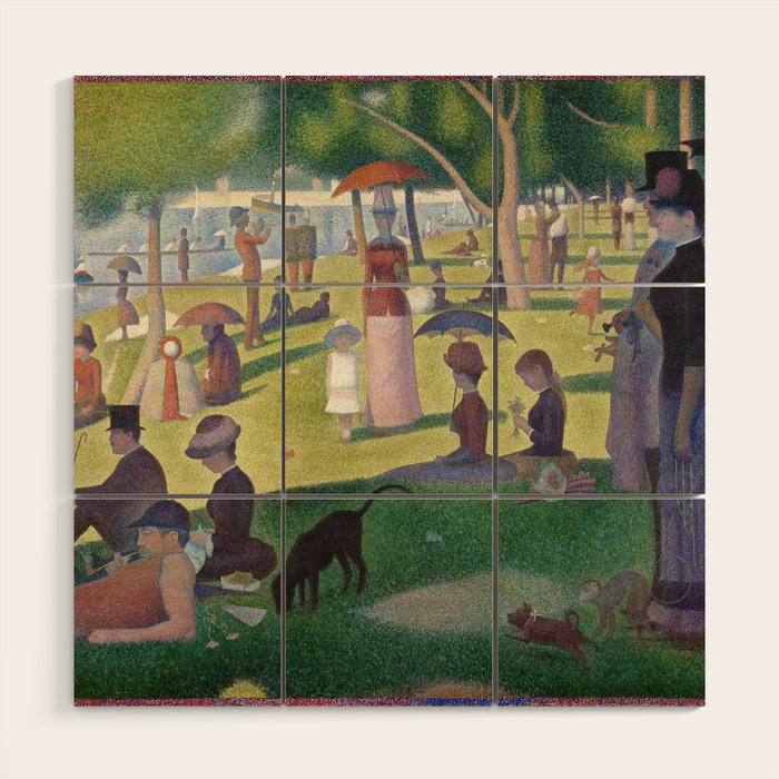 A Sunday on La Grande Jatte by Georges Seurat Wood Wall Art Gallery Image 1