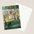 A Sunday on La Grande Jatte by Georges Seurat Stationery Card Gallery Image 2