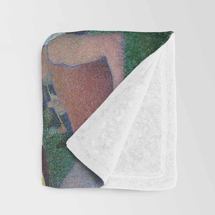 A Sunday on La Grande Jatte by Georges Seurat Throw Blanket Gallery Image 3
