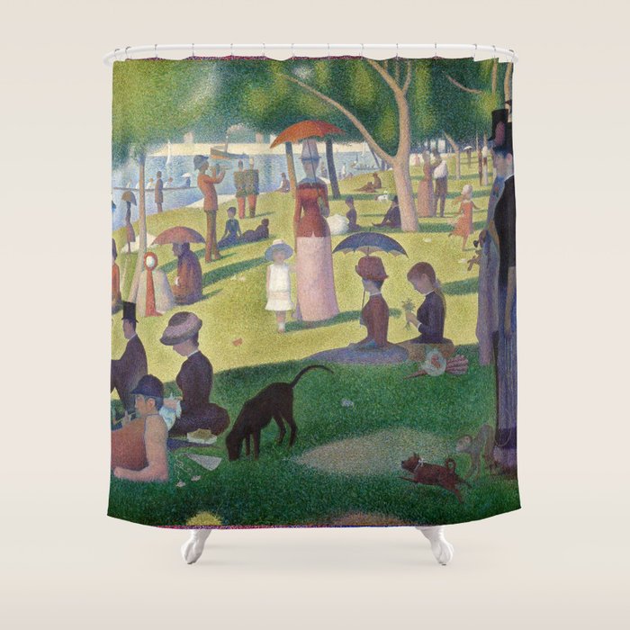 A Sunday on La Grande Jatte by Georges Seurat Shower Curtain Gallery Image 1