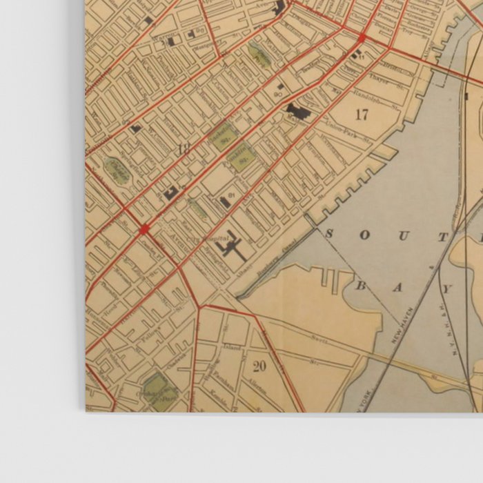 Vintage Map of Boston MA (1902) Poster Gallery Image 3