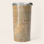 Vintage Map of Boston MA (1902) Travel Mug Gallery Image 2