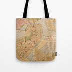 Vintage Map of Boston MA (1902) Tote Bag Gallery Image 1