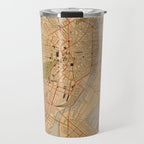 Vintage Map of Boston MA (1902) Travel Mug Gallery Image 1