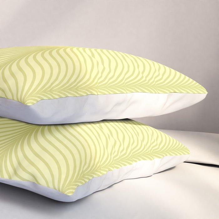 Elysian XX Pastel Lime Green Pillow Sham Gallery Image 3