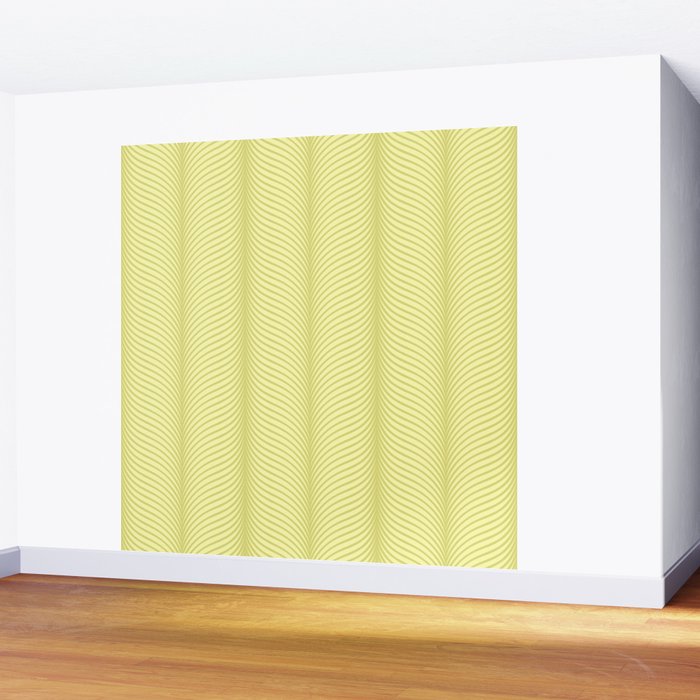 Elysian XX Pastel Lime Green Wall Mural Gallery Image 2