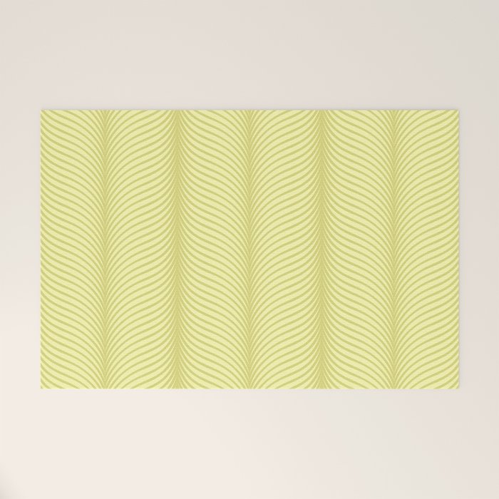 Elysian XX Pastel Lime Green Welcome Mat Gallery Image 1