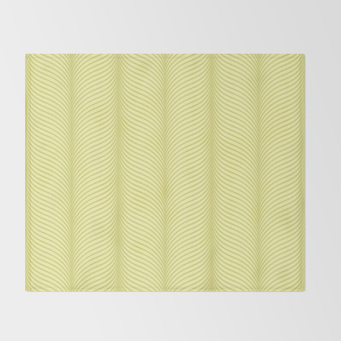 Elysian XX Pastel Lime Green Throw Blanket Gallery Image 2