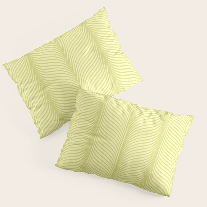 Elysian XX Pastel Lime Green Pillow Sham Gallery Image 1