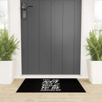 You Did Not Wake Up Today To Be Mediocre black and white monochrome typography poster design Welcome Mat Gallery Image 3