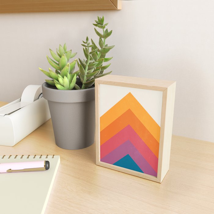 Candy Chevrons: Vintage 80s California Edition Mini Art Print Gallery Image 2