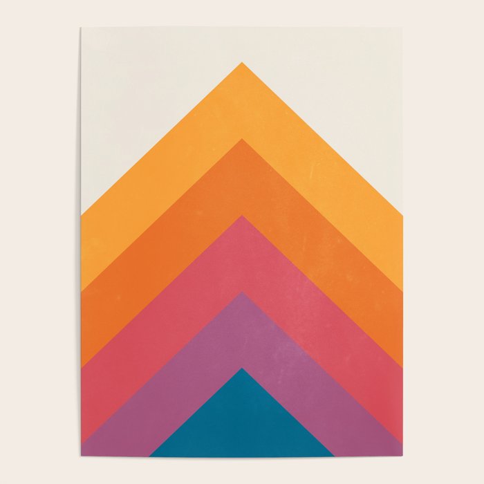 Candy Chevrons: Vintage 80s California Edition Poster Gallery Image 1