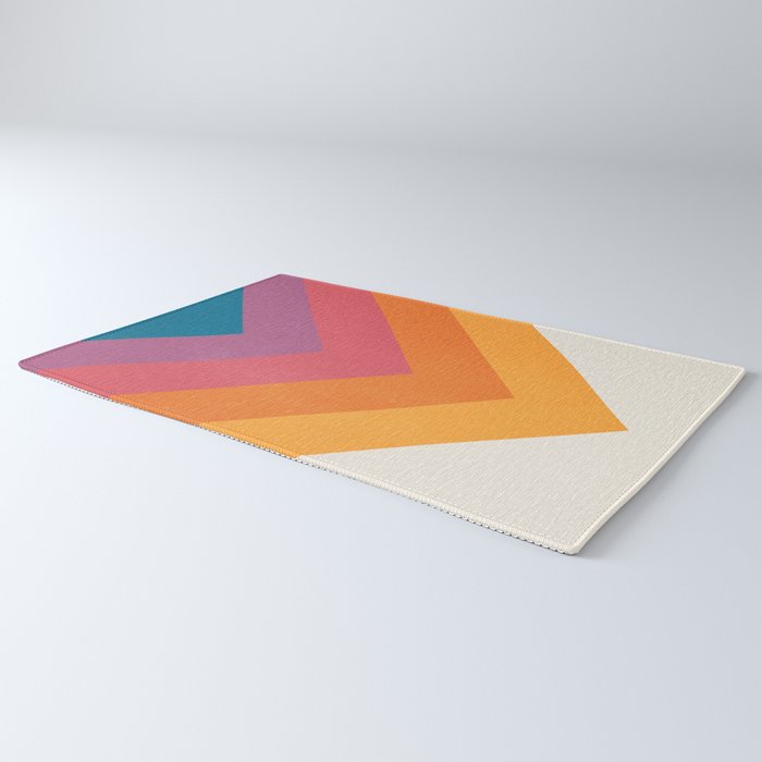 Candy Chevrons: Vintage 80s California Edition Rug Gallery Image 3
