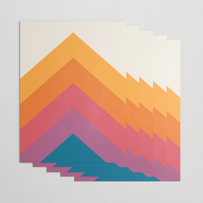 Candy Chevrons: Vintage 80s California Edition Wrapping Paper Gallery Image 3