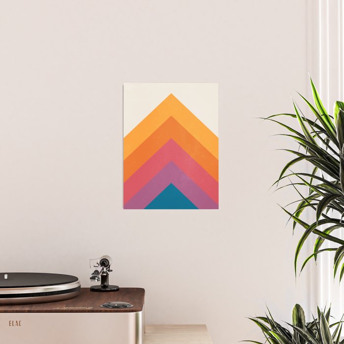 Candy Chevrons: Vintage 80s California Edition Poster Gallery Image 2