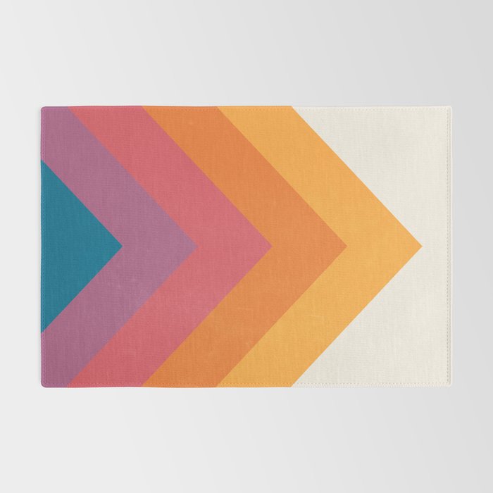 Candy Chevrons: Vintage 80s California Edition Rug Gallery Image 2