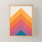 Candy Chevrons: Vintage 80s California Edition Mini Art Print Gallery Image 1