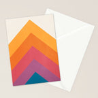 Candy Chevrons: Vintage 80s California Edition Stationery Card Gallery Image 2