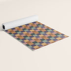 Checkered Multicolor Pattern XII Retro Yoga Mat Gallery Image 2