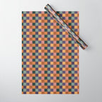 Checkered Multicolor Pattern XII Retro Wrapping Paper Gallery Image 1