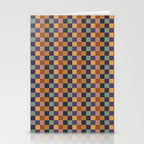 Checkered Multicolor Pattern XII Retro Stationery Card Gallery Image 2