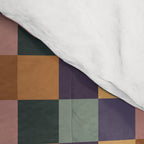 Checkered Multicolor Pattern XII Retro Comforter Gallery Image 4