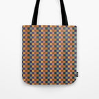 Checkered Multicolor Pattern XII Retro Tote Bag Gallery Image 1