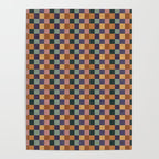Checkered Multicolor Pattern XII Retro Poster Gallery Image 4