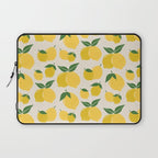 Les Citrons | 01 - Retro Lemon Print Abstract Lemons Laptop Sleeve Gallery Image 1