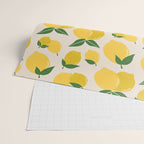 Les Citrons | 01 - Retro Lemon Print Abstract Lemons Wrapping Paper Gallery Image 2