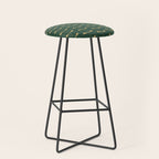 Dragonfly Pattern XVII Kelly Green Stool Gallery Image 1